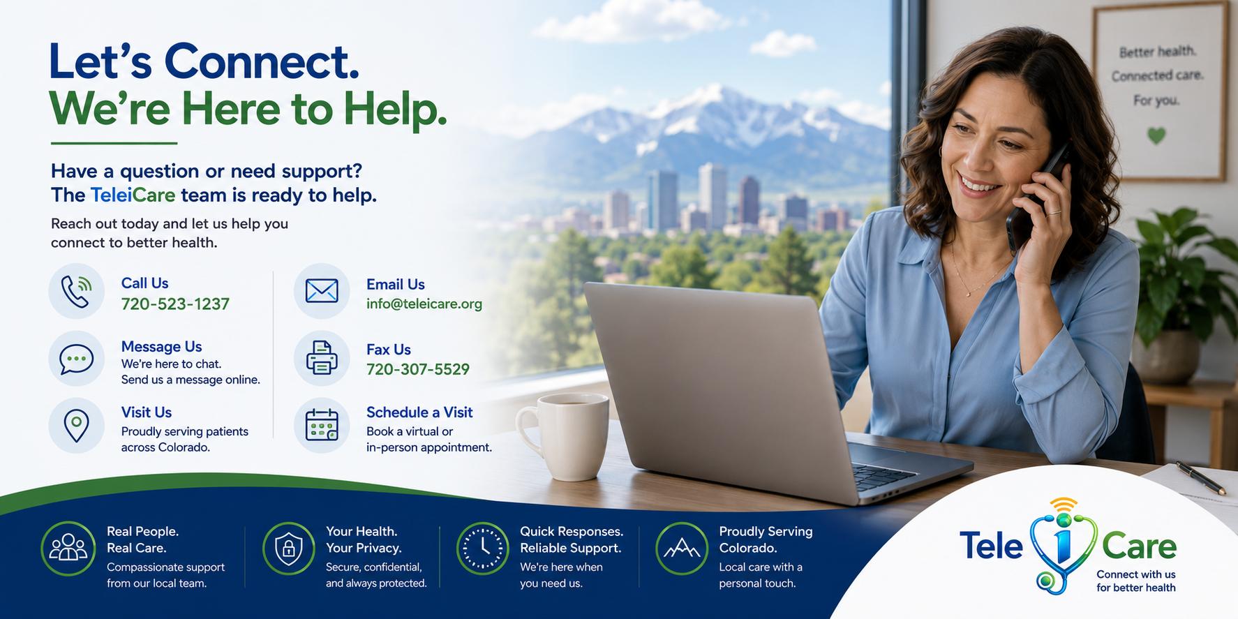Contact TeleiCare Colorado Telehealth Providers for Virtual Healthcare Services